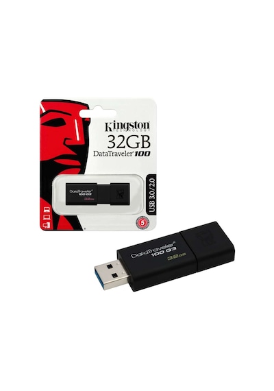 Kingston DataTraveler 100 G3 DT100G3/32GB 32 GB Usb 3.0 Flash Bellek