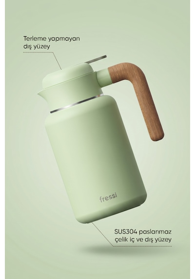 Fr-t1605 Terano Paslanmaz Çelik 1600ml Termos Yeşil