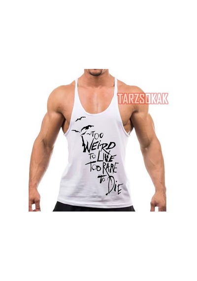 Tarzsokak Gym Tank Top Fitness Sporcu Atleti Gym143 Beyaz