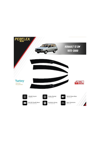 Cam Rüzgarlığı V2 Mugen Renault 12 Sw 1972-2000