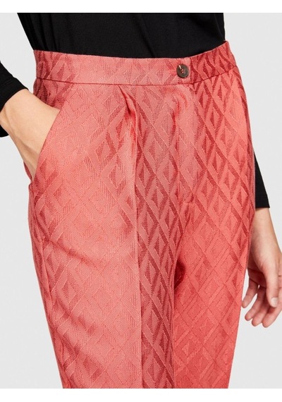 Sisley Viskoz Karışımlı Havuç Kesim Jakarlı Pantolon Kadın Mor Pantolon - 323a47r8lf03q
