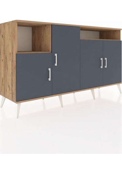 Kronos Konsol 5 Raflı 4 Kapaklı 176x59x99 Çam-antrasit/çam Antrasıt/atlas Çam - Atlas Çam Kronos Konsol 5 Raflı 4 Kapaklı 176x59x99 Çam-antrasit/çam Antrasıt/atlas Çam - Atlas Çam
