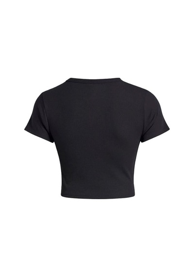 Under Armour Rival Rib Baby Tee Kadın T-shirt 6000264-001 SIYAH