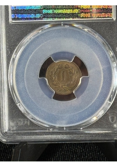 1913 İsviçre 1 Rap Pcgs Ms62bn Sertifikalı Nfc Çipli Özel Koleksiyon Parası