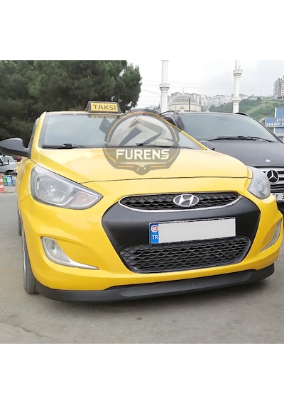 Hyundai Accent Blue 2011-2018 Uyumlu H Lip Esnek Ön Lip 2 Parça Karlık Ön Ek Tampon Altı Dill