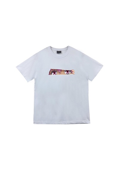 Mirai Nikki Anime Baskılı Unisex %100 Pamuk Beyaz T-shirt Beyaz