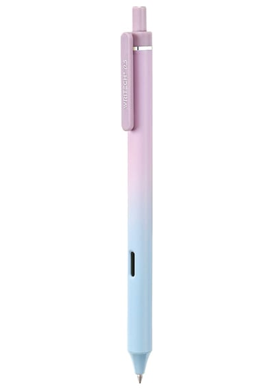 Wrıtech W-0171 Aurora 0,7mm Mavi Jel Kalem - 4'lü Set Ahşap