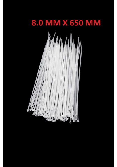 Kablo Bağı Cırt Kelepçe Kalın Model 8.0 Mm X 650 Mm 1 Paket 100 Adet Gönderilir 8.0x650mm