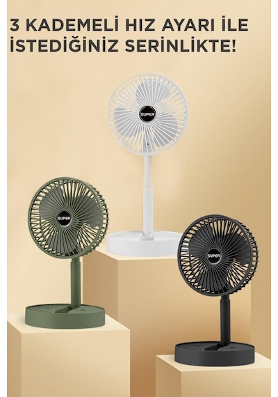 Torima F-06 Mini Fan Vantilatör Masa Fan Siyah