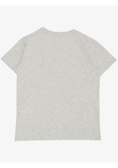 Breeze Erkek Çocuk Pamuklu Gamers Gonna Yarım Kol Tshirt-14614 Gri