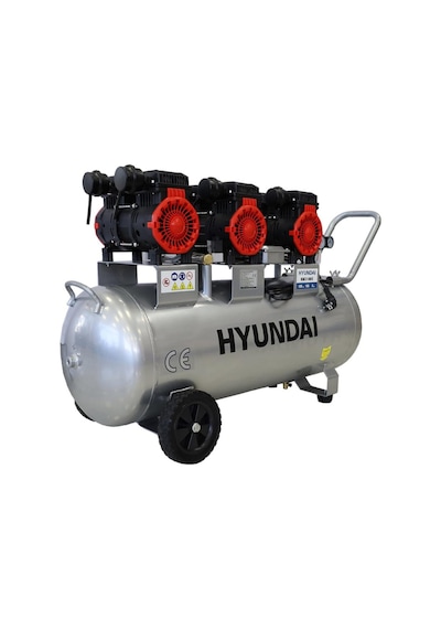 Hyundai HM3100S 6 HP Sessiz Ve Yağsız Hava Kompresörü 100 L