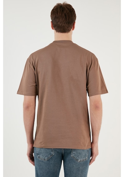 Buratti Pamuklu Relaxed Fit Sıfır Yaka Erkek T Shirt 5902702 Toprak Buratti Pamuklu Relaxed Fit Sıfır Yaka Erkek T Shirt 5902702 Toprak