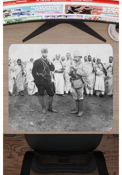 Mustafa Kemal Atatürk V4 48x40 Xl Gaming Kauçuk Kaymaz Taban Mouse Pad Fare Altlığı
