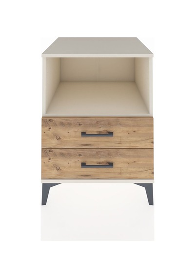 Kronos Komodin Tek Raflı 2 Çekmeceli 60x59x80 Aytaşı-çam Aytası