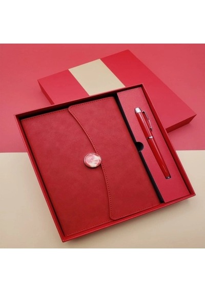 Hubrendy Emin Çizgili Defter Ve Metal Kalem Seti