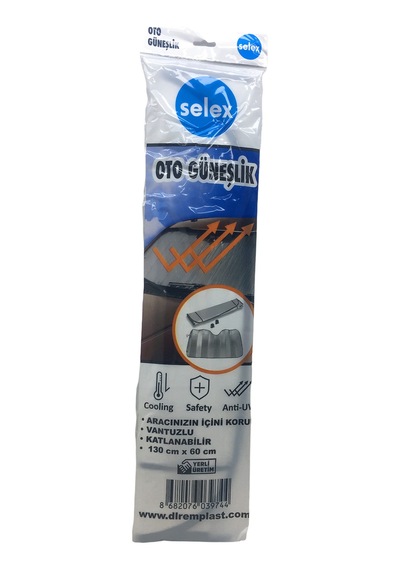 Eko Oto Araç Güneşlik Vantuzlu 130x60cm 5570 Çok Renkli
