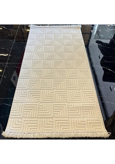 Hoom Rugs Design 1062 Krem Yumuşak Dokulu Desensiz İskandinav Halı Krem