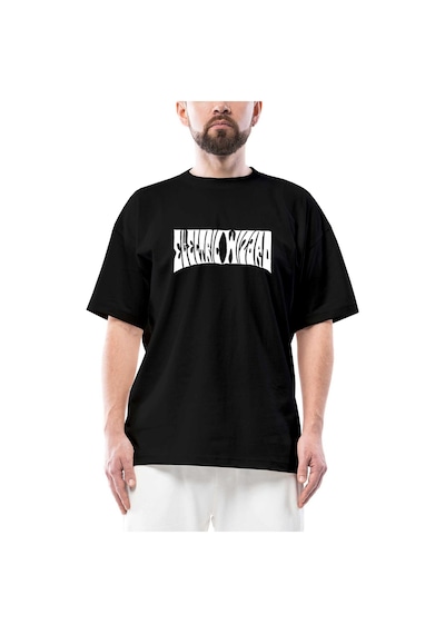 Electric Wizard Text Oversize Siyah Tişört