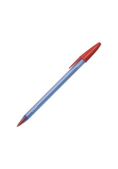 Tr Cristal Soft Tükenmez Kalem, Kırmızı, 50'li Kutu, 1.2 Mm Orta Kalınlıkta Uç, Şeffaf Gövde, Delikli Kapak Genel