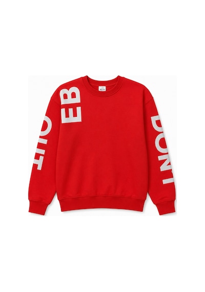 Fesshera Kids Erkek Çocuk Sweatshirt Bisiklet Yaka Oversize Kesim Baskılı Pamuklu Sweatshirt Kırmızı Fesshera Kids Erkek Çocuk Sweatshirt Bisiklet Yaka Oversize Kesim Baskılı Pamuklu Sweatshirt Kırmızı