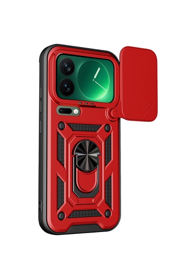 Newface - 700 - Xiaomi Mi 17 Pro Max Pars Lens Yüzüklü Silikon - Kmrsfres - - Kırmızı