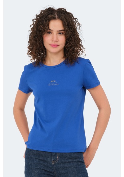 Slazenger Vıraj 3 Lü Set Kadın Tişört Bej - Saks Mavi- Su Yeşili