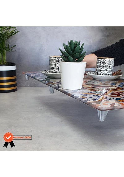 Decorita Cam Tepsi Çini Desen 29Cm X 52Cm