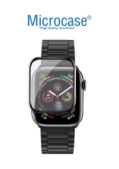 Apple Uyumlu Watch Seri 4 - 5 44 Mm Tam Kaplayan Kavisli 3D Pet Film Syh