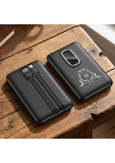Bk Gift Kişiye Özel İsimli 10.000 Mah Powerbank Pb-4019 -8, Dijital Ekranlı Taşınabilir Şarj Cihazı, Kurumsal Hediye