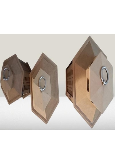 1448bng90235hobi Adn Dekoratif Fenerlik 3lü Set Ahşap Mdf Ham Cnc Kesim Oymalı Nakış El Yapımı