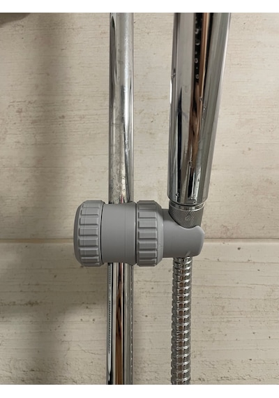 Ayarlanabilir Duş Başlığı Tutucu Universal Uyumlu Sabitleyici -duş Borusunun Çapı 2 - 3 Cm Gri