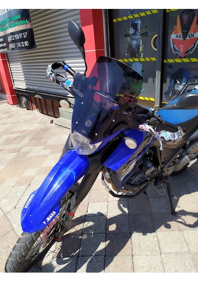Yamaha Xt660R Xt 660R Uzun Ön Cam Koyu Füme Zeus 42cm 4mm