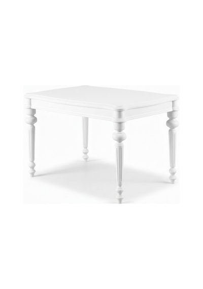 Ariston Ahşap Açılır Mutfak Masası 120cm Beyaz
