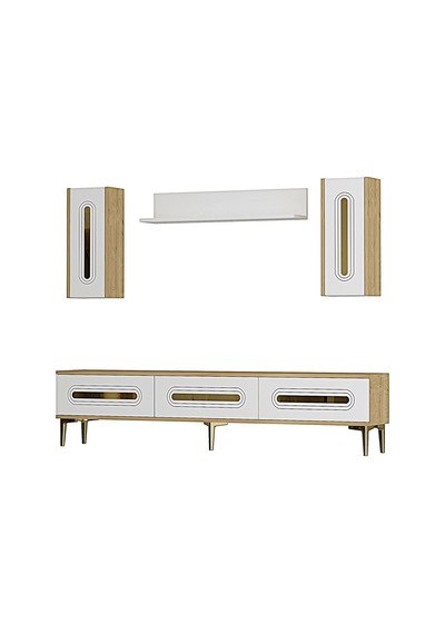 Tvr1804dbg - Rany Tvr180 Ünitesi Takım Safirmeşe-beyaz-gold 180cm
