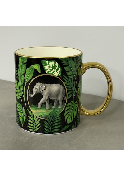 Porselen Elephant Kupa 300ml-4905 Çok Renkli