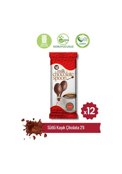 Milat 2'li Sütlü Kaşık Çikolata 12 16 G