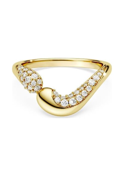Swarovski 5746355 Yüzük Classıca:rıng Op Whı/gos 50 Metalik Ayarlanabilir