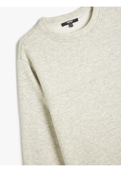 Koton Dikiş Detaylı Şardonlu Pamuklu Basic Bisiklet Yaka Sweatshirt Gri 5wam70254mk Gri Koton Dikiş Detaylı Şardonlu Pamuklu Basic Bisiklet Yaka Sweatshirt Gri 5wam70254mk Gri