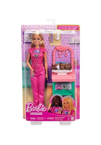 Barbie Kariyer Oyun Setleri - Doktor Bebek Çocuk Doktoru Barbie, Sarışın Bebek, 1 Bebek Figürü, Mobilya Ve Aksesuarlar Jcr72 Barbie Kariyer Oyun Setleri - Doktor Bebek Çocuk Doktoru Barbie, Sarışın Bebek, 1 Bebek Figürü, Mobilya Ve Aksesuarlar Jcr72