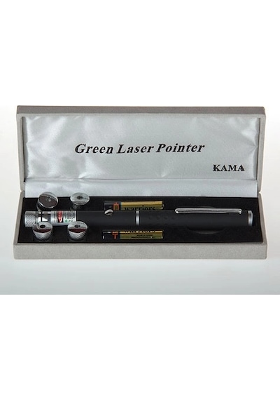 Yeşil Lazer Pointer 50 Mw 15 Km Etkili 5 Başlıklı Crchmgo