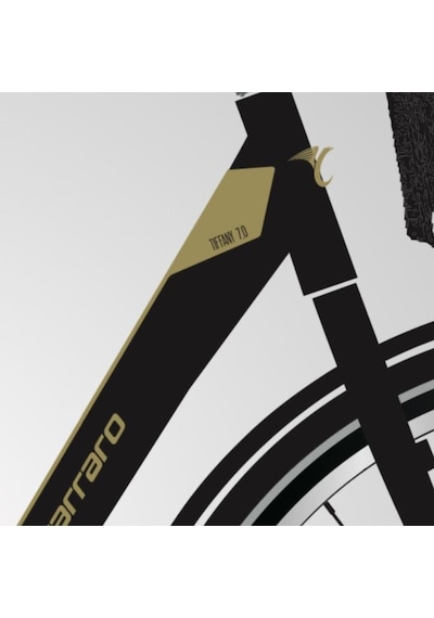 Carraro Tiffany 7.0 28"jant 50 Cm 7 Vites Kontra Fren Şehir Bisikleti Mat Siyah Hardal Bukalemun Mor