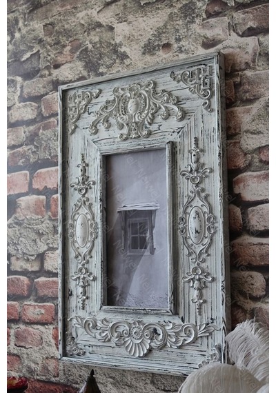Neiwel Vintage Azes Resim Ve Ayna Çerçevesi Beyaz