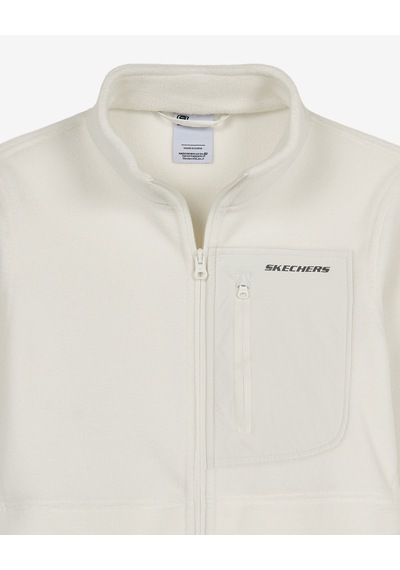 Skechers W Full Zip Polar Kadın Beyaz S2620082-3855