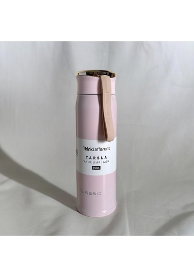 Classıc Stainless Steel Yandan Tutmalı Günlük Şık 450 ML Pembe