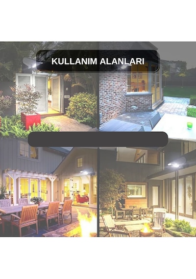 Kamera Görünümlü 77 Ledli Şarjlı Hareket Sensörlü Solar Led Lamba Beyaz Işık