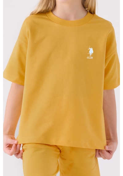 U.S. Polo Assn. U.s. Polo Assn Kız Çocuk Sarı Bermuda Takım Sarı