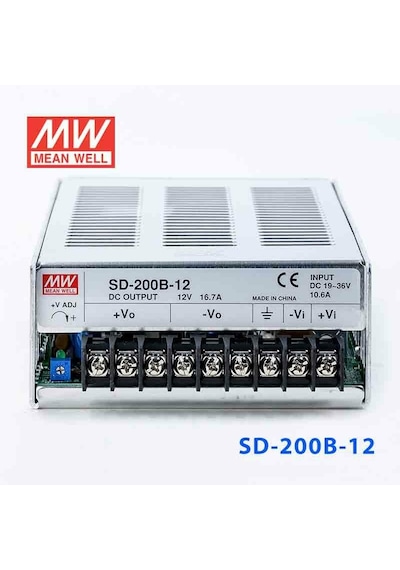 Sd-200b-12 Sd200b12 18 36vdc 12vdc 16.7amp Meanwell