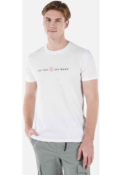 Colin's Colins Beyaz Erkek Tshirt K.Kol Cl1062935 Q1.V2 Ofw Beyaz