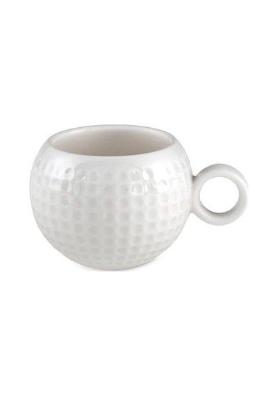 Jumbo Golf Line Beyaz Tek Kişilik Fincan Takımı Beyaz