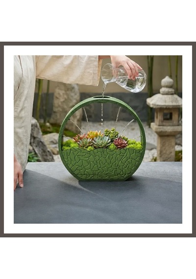 Bezos 3d Baskı Self-watering Planter - Kendi Kendini Sulayan Saksı-yeşil Nxrlvng
